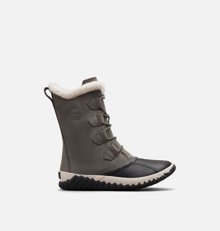 Botas Nieve Sorel Mujer - Out N About™ Plus Tall Duck Bajas Gris/Negras - 42830-PTLO